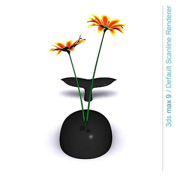 3d alessandro flowers whale vase - Whale vase by lajhar